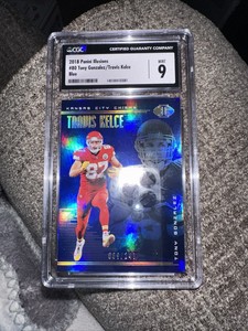 2018 Panini Illusions Tony Gonzales Travis Kelce Blue Mint 9 9/249