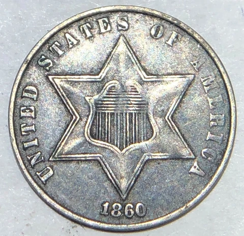1860 Silver Three Cent Piece (Trime) Cover