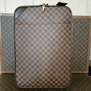 Louis Vuitton Authentic Damier Ebene PEGASE LEGERE 55 LIGHT Suitcase EUC Luggage - Picture 1 of 18