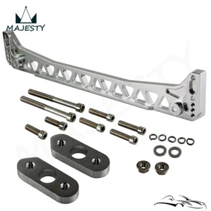 Billet Aluminum Rear Subframe Brace Mount For 96-00 Honda Civic EK EJ Silver - Picture 1 of 9