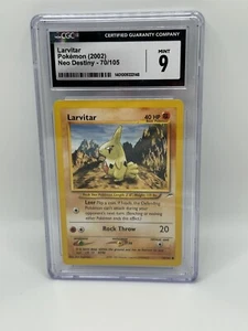 CGC 9 Larvitar 70/105 1st Edition Neo Destiny neuwertig 2002 Pokemon - Bild 1 von 1