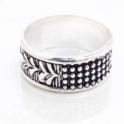 Argento 925 Placcato Fatto A Mano Gioielli Per Lei Anello Taglia 6 R-14248 - Immagine 1 di 3