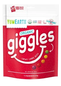 Organic Giggles Chewy Candy - Allergy Friendly, Vegan, Gluten Free, 10 Packs - Picture 1 of 12