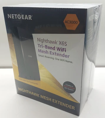 Netgear Nighthawk X6S Tri-Band WiFi Mesh Extender AC3000 EX80000 606449119190 - Image 1 of 4