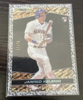 JARRED KELENIC 2021 Topps Update Black Gold SSP Platinum /70 Rookie Card BG-8 - Image 1 of 2