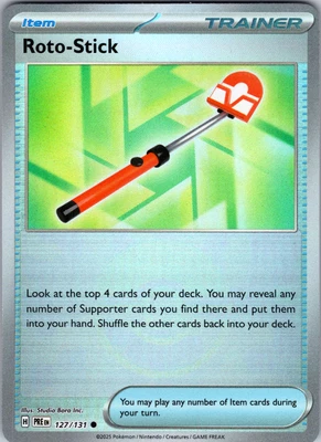 Roto-Stick Pokeball 127/131 SV: Prismatic Evolutions Common - NM - Image 1 of 2