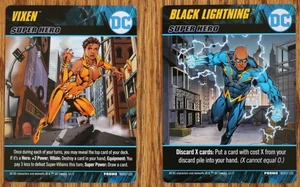 Juego de construcción de mazos DC Cartas promocionales Vixen Black Lightning Cryptozoic Entertainment - Imagen 1 de 4