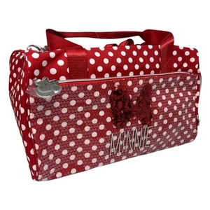 Disney Parks Seesack Minnie Mouse gepunktet rot Schleife Pailletten Reise Wochenende - Bild 1 von 10