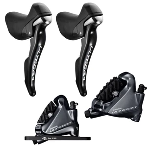 Shimano Ultegra Hydraulic Disc Brake ST-R8020 BR-R8070 Bled 2x11 Road Bike PAIR - Picture 1 of 21