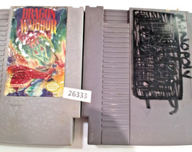 2 Nintendo games NES Dragon Warrior + Monopoly wt12 26333