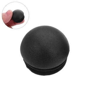 Tapas de plástico para patas de silla 100 piezas: tapas de extremo de 25 mm para tubos redondos - tubo negro - Imagen 1 de 12