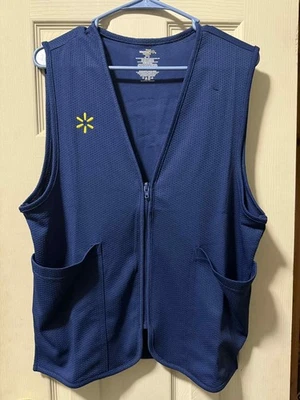 Walmart Employee Uniform Vest 2025 Happy To Help Size Small  - Image 1 of 3