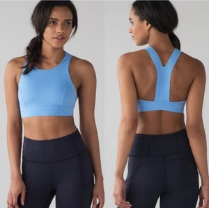Lululemon Fast Free Bra Size 4 In Light Blue Padded EUC - Picture 1 of 6