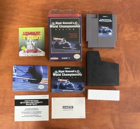 Nigel Mansell&rsquo;s World Championship Racing (Nintendo NES) MINT w/ Poster & Reg