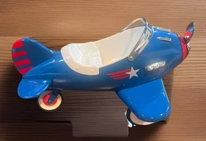 Teleflora - Voiture à pédales bleu avion jardinière jouet de collection - réplique vintage - Photo 1/4