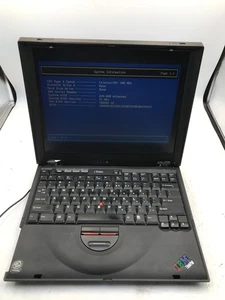 VINTAGE IBM ThinkPad I Series 1171 Intel Celeron 13.3" Laptop -BOOTS BIOS -MZ - Picture 1 of 6