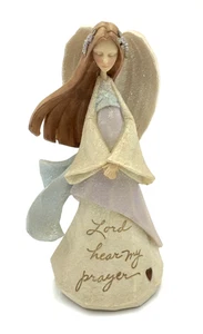 Enesco Foundations Angel Figurine By Karen Hahn 2006 Lord Hear My Prayer - Picture 1 of 9