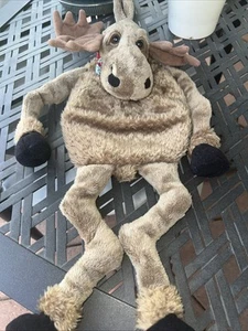Big Sky Carvers Bearfoot Moose’s Plush Cabin Christmas Stocking- Stuffed Animal - Picture 1 of 7
