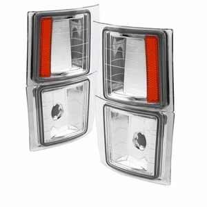xTune For Chevy C1500/C2500/C3500 1988-1999 4 pcs Corner lights Pair Chrome - Picture 1 of 2