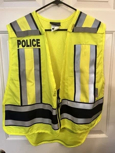 POLICE FLYING CROSS 715OOP 86 LARGE PRO SERIES HIGH VISIBILITY POLICE VEST - Picture 1 of 3
