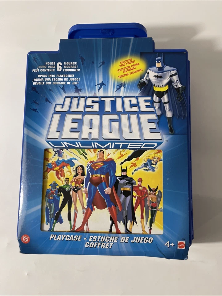 Justice League Unlimited Playcase Holds 6 Figures Mattel 2004