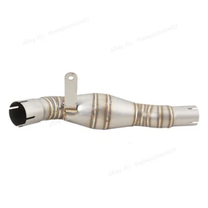 Slip On For Benelli Leoncino 500 Mid Exhaust Link Pipe Stainless Steel Connector - Picture 1 of 6