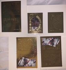 Wayne Gretzky 1999 hall of fame upper deck 22k gold cards