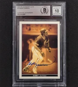 Andre Dawson signed 2002 UD SP Legendary Cuts #3 card Beckett BGS BAS 10 auto - Picture 1 of 2
