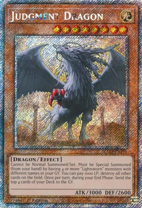 Judgment Dragon (RA03-EN196) - Platinum Secret Rare - 1st Edition - Image 1 of 1