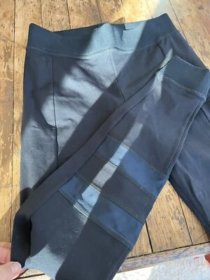 Theory 38 Black Linkk Podium Women's Size Small Leggings Nylon/Elastane - Image 1 of 4