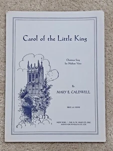 Carol of the Little Kings, Lied für mittlere Stimme, Mary Caldwell 1956 Noten - Bild 1 von 5