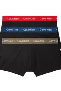 TRK CALVIN KLEIN UOMO (LARGE) COTONE ELASTICIZZATO VITA BASSA NUOVO CON ETICHETTE NB2614-972 (CONFEZIONE DA 3) - Foto 1 di 1