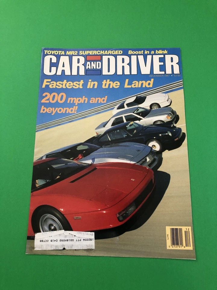 FERRARI TESTAROSSA ORIGINAL VINTAGE PRINT AD MAGAZINE COVER - Image 1 of 1