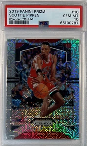 2019-20 Panini Prizm Basketball #10 Scottie Pippen Mojo Prizm /25 PSA 10 Rare SP - Picture 1 of 2