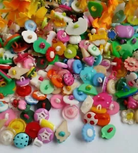 100pcs Animal Shank Button Scrapbooking Craft Sewing Children Clothes Accessory - Picture 1 of 12