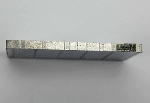 MERU - PLAQUE IMPRESSION / TAMPON IMPRIMERIE EN INOX - VILLE FRANCE 5x2,5cm - Picture 1 of 2
