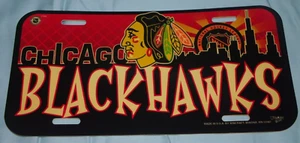 Wincraft Chicago Blackhawks NHL Plastic License Plate New - Picture 1 of 1