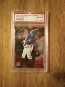 Jose Cruz Jr1998 Leaf&Rookies Stars#180 Longevity19/50 BlueJays PSA 8 12 HR Sell - Picture 1 of 11