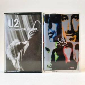 U2 Cassette Lot: POP (1997) & Wide Awake in America 4-track EP (1985) Tapes Bono - Picture 1 of 5