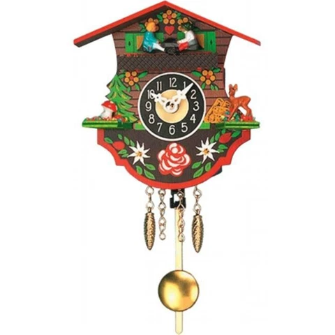 ENGS 0110KQP Engstler Battery-operated Clock - Mini Size with Music-Chimes Cover