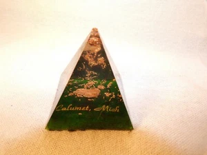 Calumet Michigan fermacarte souvenir miniera di rame Calumet Hancock? - Foto 1 di 6
