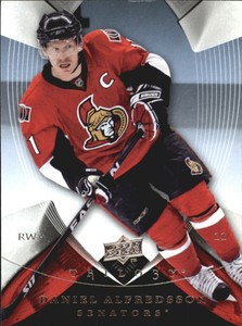 2008-09 Upper Deck Trilogy Senators Hockey Card #18 Daniel Alfredsson