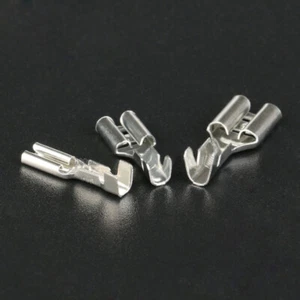 Connector Terminals + Cover 2.8/4.8/6.3mm Crimp Electrical Wire Uninsulated PCB - Picture 1 of 15