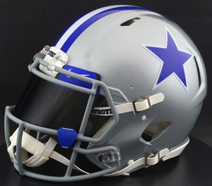 DALLAS COWBOYS NFL Riddell Speed Full Size AUTHENTIC THROWBACK Football Helmet - Picture 1 of 6
