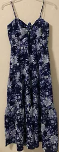 Trixxi Women's Tiered Strappy Maxi Dress Size Large BabyDoll Sweetheart Cottage - Picture 1 of 7