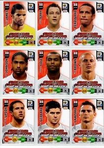 FIFA World Cup 2010 South Africa - England Squad Team Cards inc 2 Superstars. - Picture 1 of 6