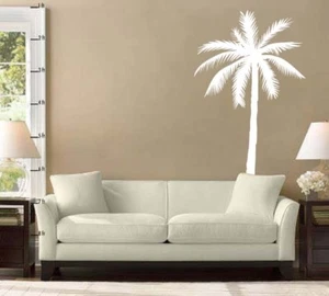 Palm Tree Beach Vinyl Wall Sticker Vinyl Decal - Picture 1 of 2