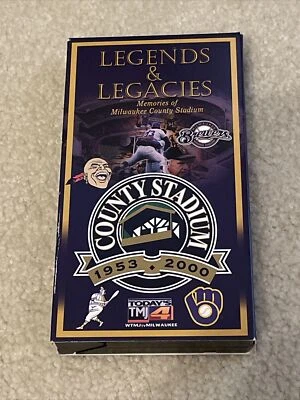 Milwaukee Brewers Legend & Legacies Memories Milwaukee County Stadium VHS Tape - Image 1 of 3