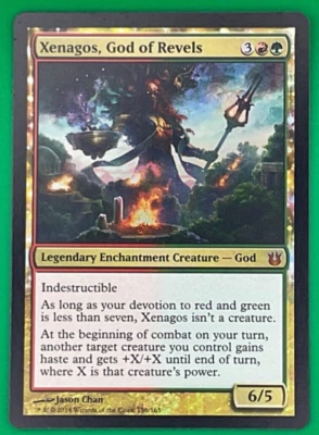 MTG - Xenagos God of Revels FOIL - Born of the Gods - NM Unplayed - MAGIC CARD - Image 1 of 2