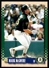 1995 Score Baseball Mark McGwire Oakland Athletics #377